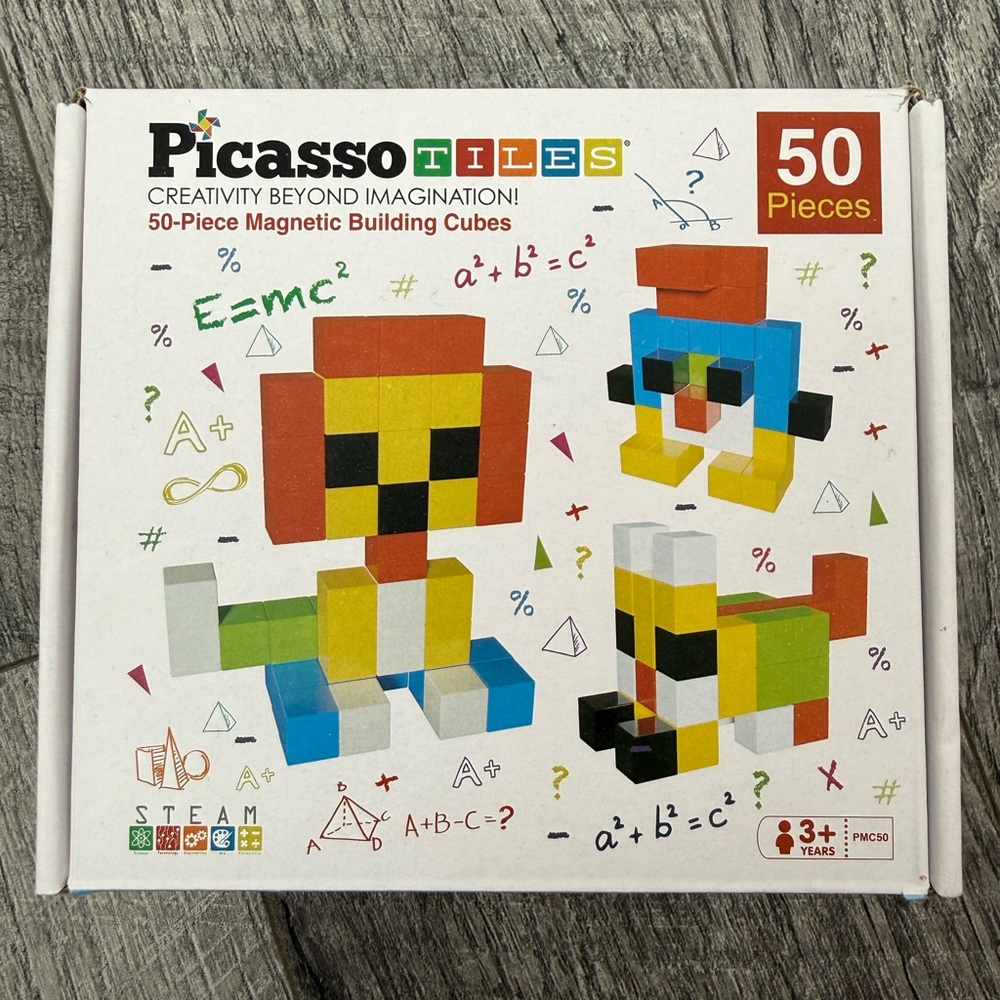 50-Piece Magnetic Building Set - Multicolor